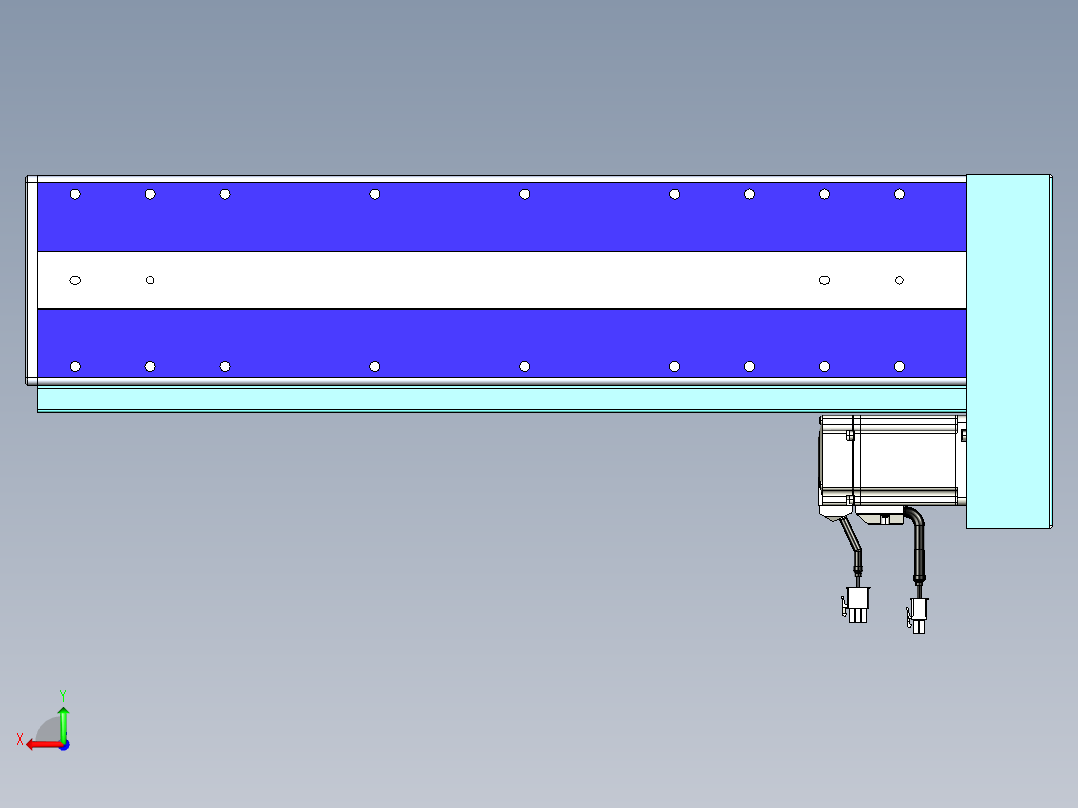 威洛博VC丝杆传动-无尘环境VC14-Lxx-C-S350-BL-ZP40-C3后视图