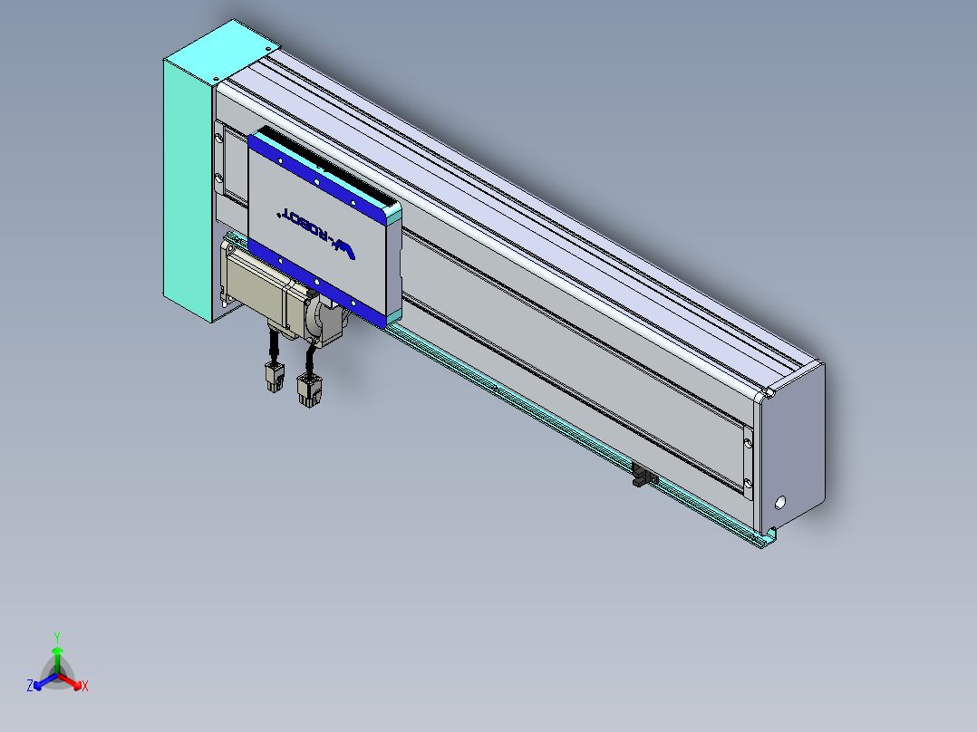 威洛博VC丝杆传动-无尘环境VC14-Lxx-C-S350-BL-ZP40-C3正等轴测图