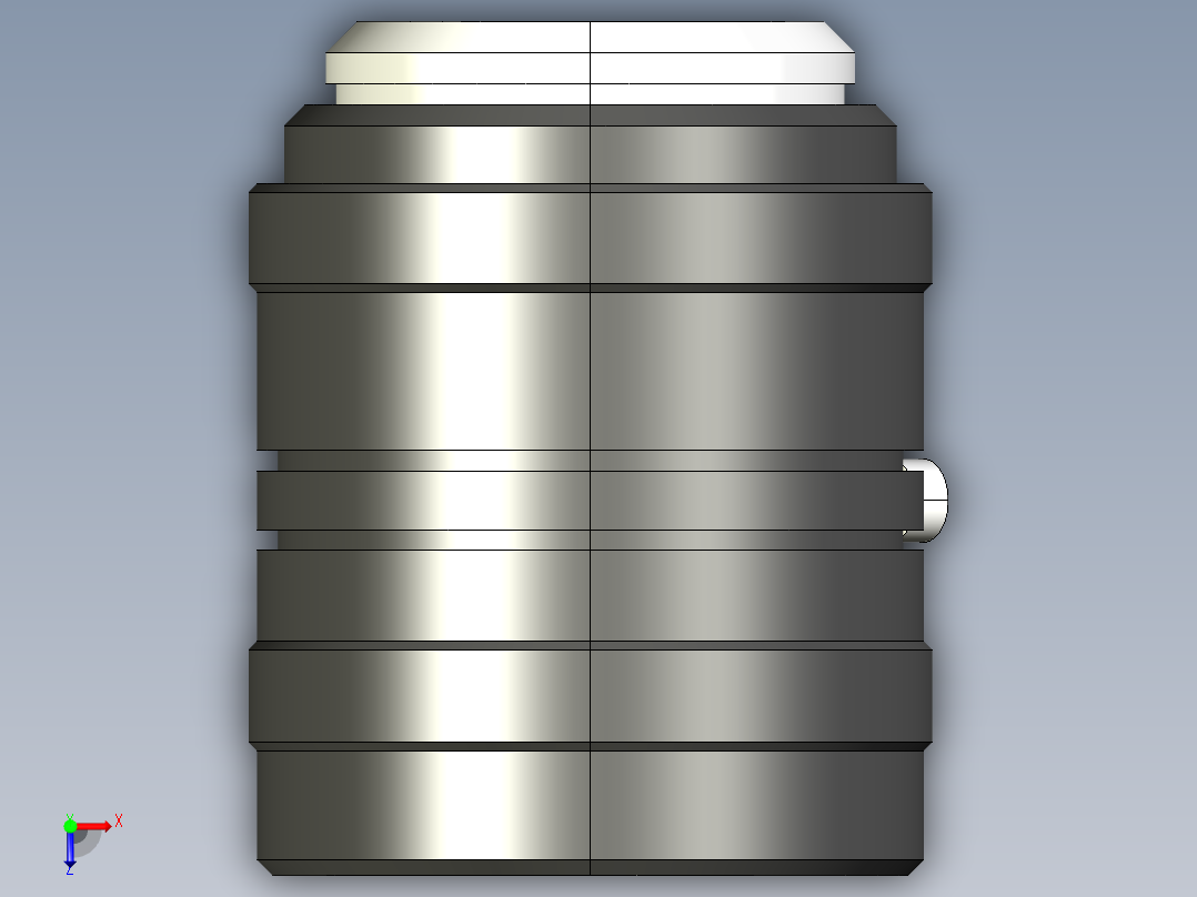 基恩士CV-L6_kc图纸模型俯视图