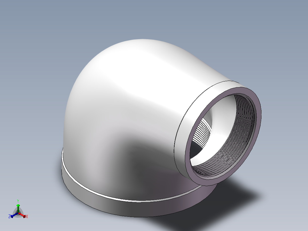 弯头-异径内丝 DN100-DN65