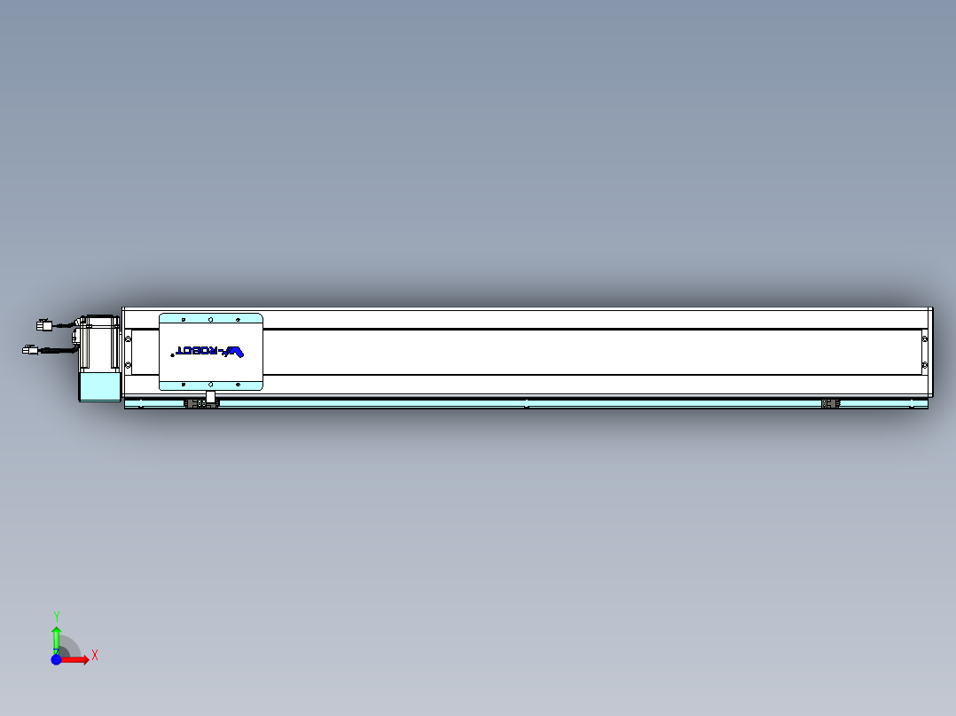 威洛博VBC同步带传动一无尘环境VBC14-L45-S950-BLU-ZP40-C3前视图