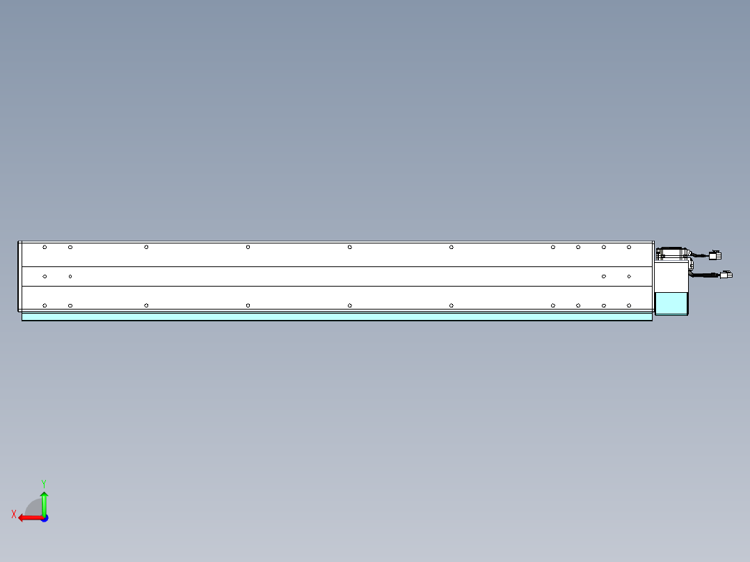 威洛博VBC同步带传动一无尘环境VBC14-L45-S950-BLU-ZP40-C3后视图