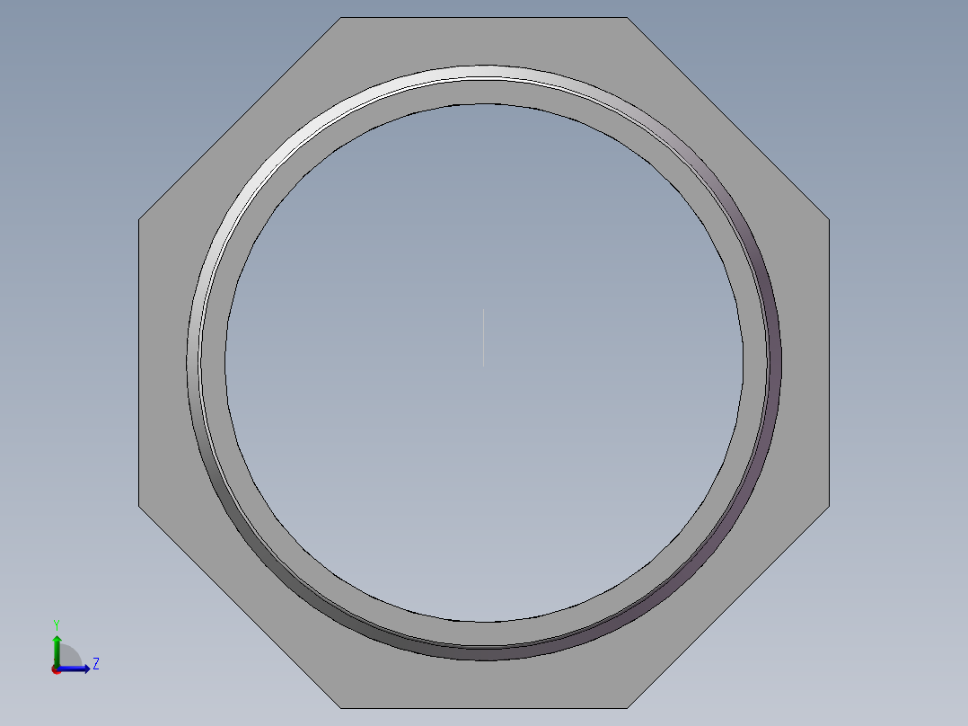 水管接头-有边 [DN80X78]左视图