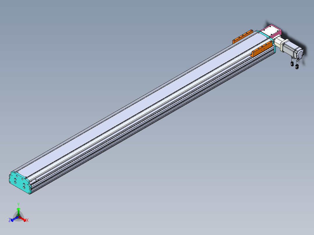 东锦同步带传动-直线滑台模组DH170B-L150-S1700-BL-P400W-C3