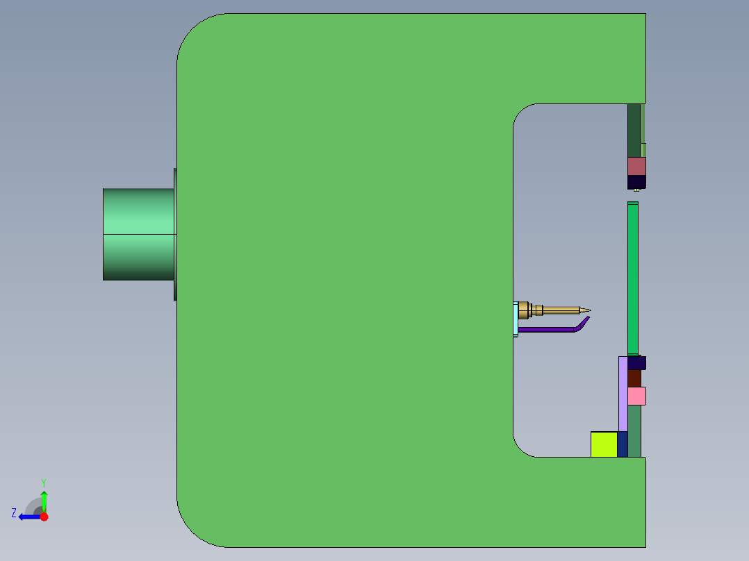 自动多头电路板焊锡机右视图