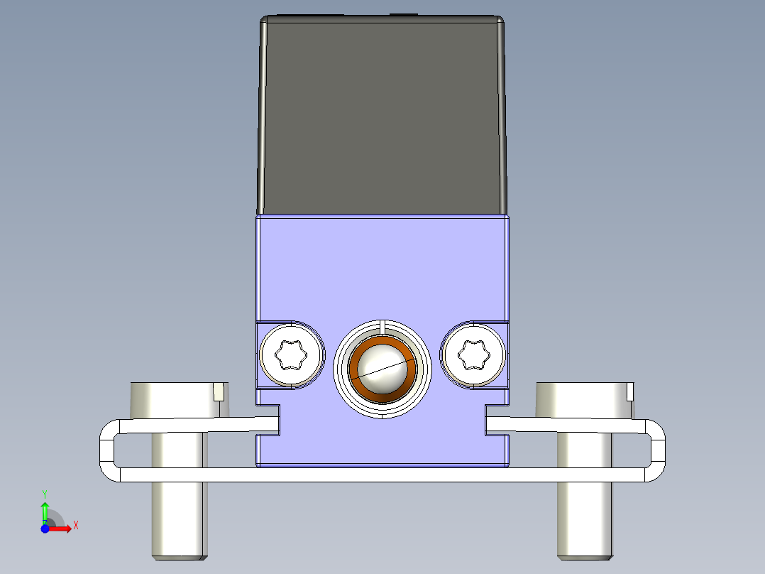 NOVOTECHNIK直线位移传感器LS1 系列传感器 带复位弹簧前视图