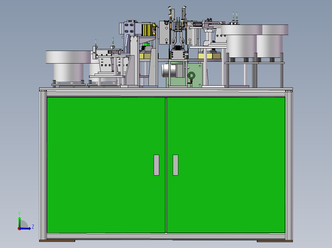 散热器装钉机、自动化小散热器组装机左视图