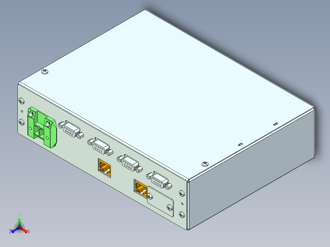 爱普生EPSON机器人力传感器-FS1_rev1正等轴测图
