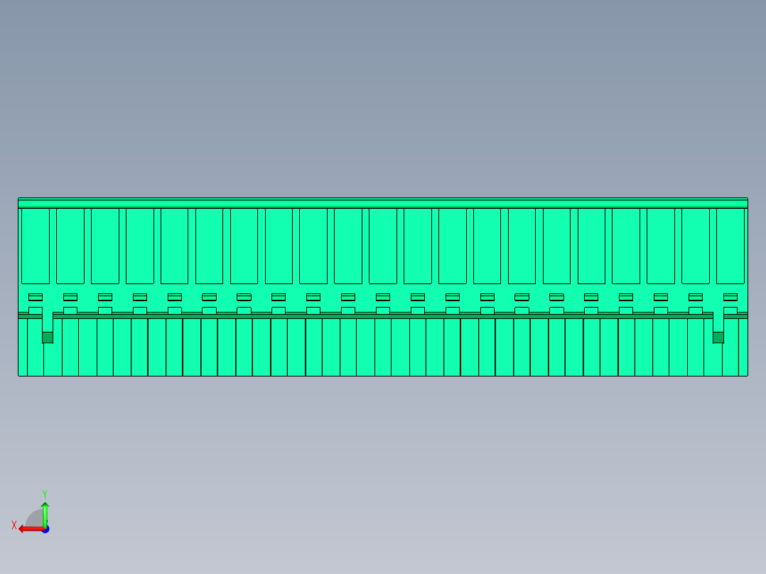 DEGSON 2EDG 系列 5.08mm 可插拔接线端子组-2EDGKB-5.08-21P-14-00AH后视图
