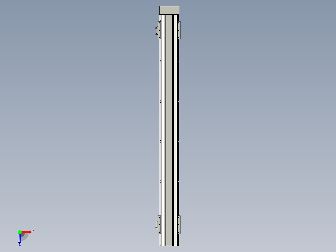 直线模组LHAT10-CA-S950-D-C3设计图纸俯视图
