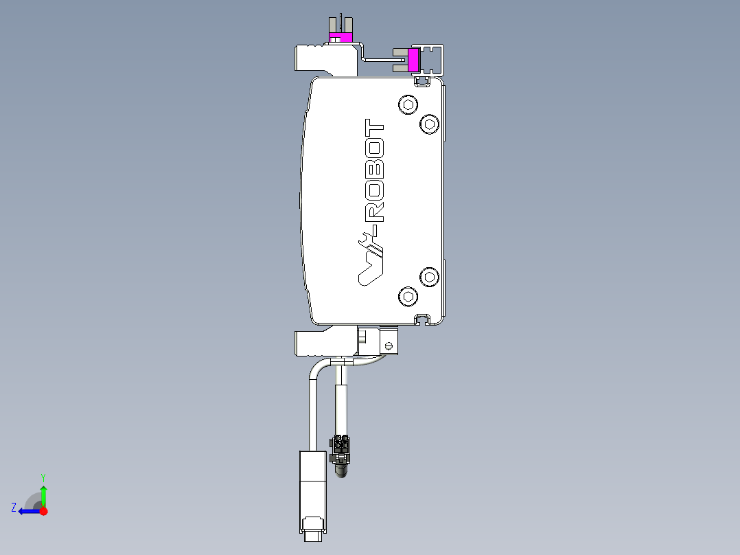 威洛博VL系列3d模型模组2VL14S1Y-S1050右视图