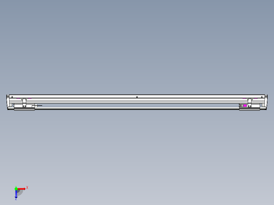 威洛博VL系列3d模型模组2VL14S1Y-S1050俯视图