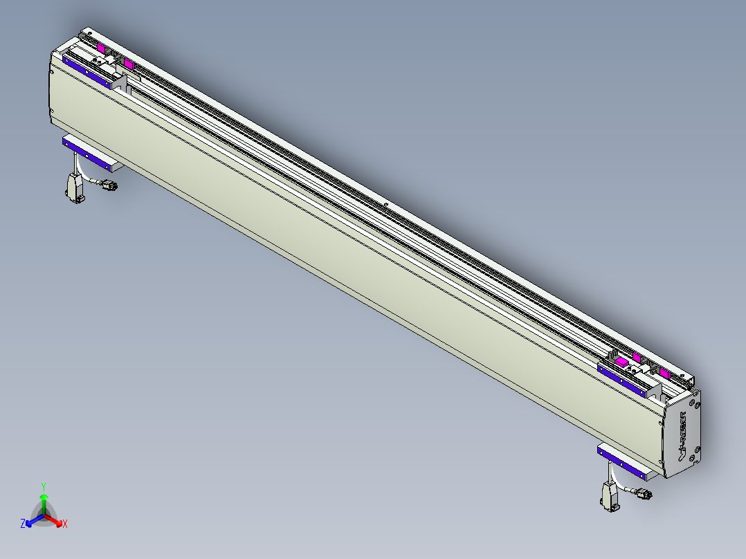威洛博VL系列3d模型模组2VL14S1Y-S1050正等轴测图