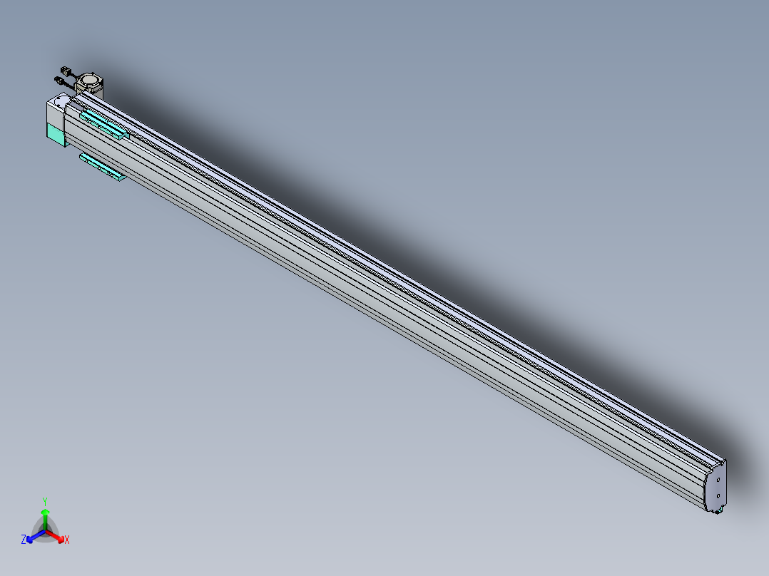 威洛博VBF同步带传动一般环境VBF14-L45-S2000-BLD-ZP40-C3正等轴测图