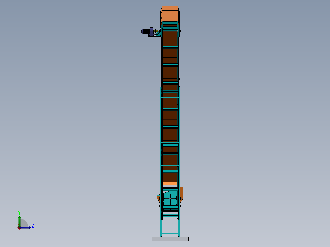 45度18m运输链式输送机左视图