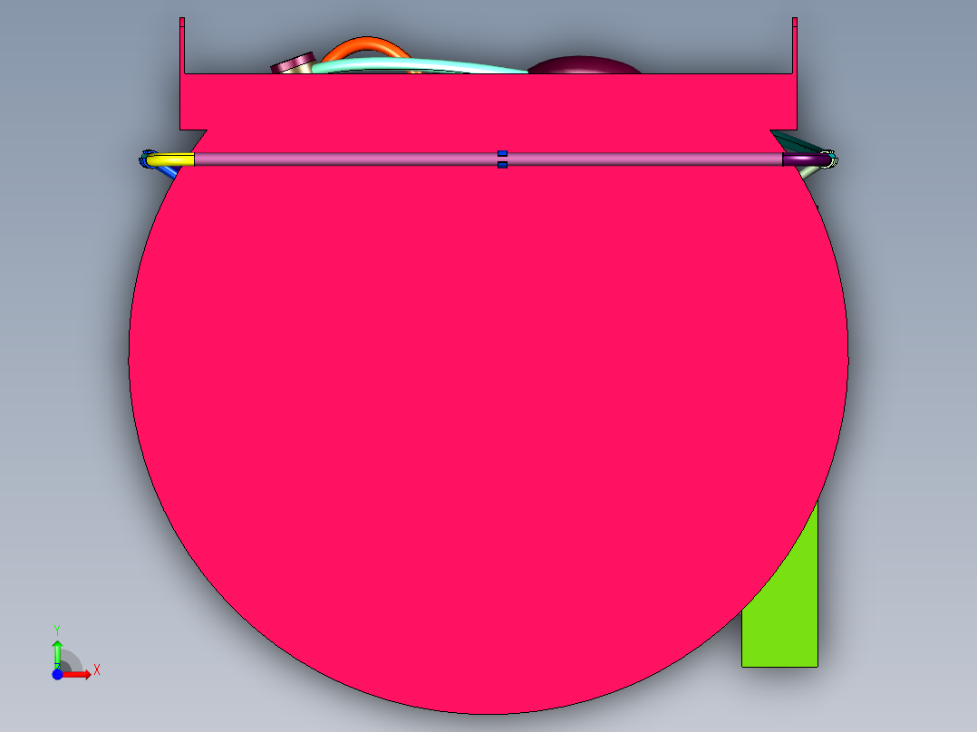 陆战坦克航空技术发动机前视图