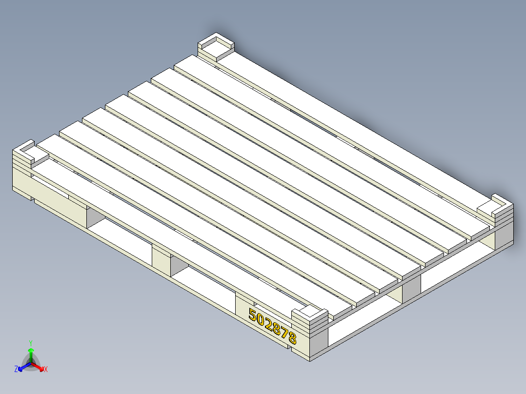 托盘 设计模型 (28)正等轴测图