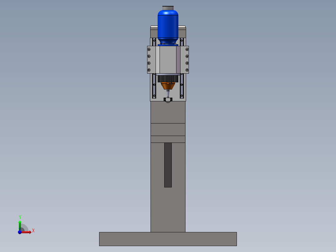 卯枪机构模型前视图