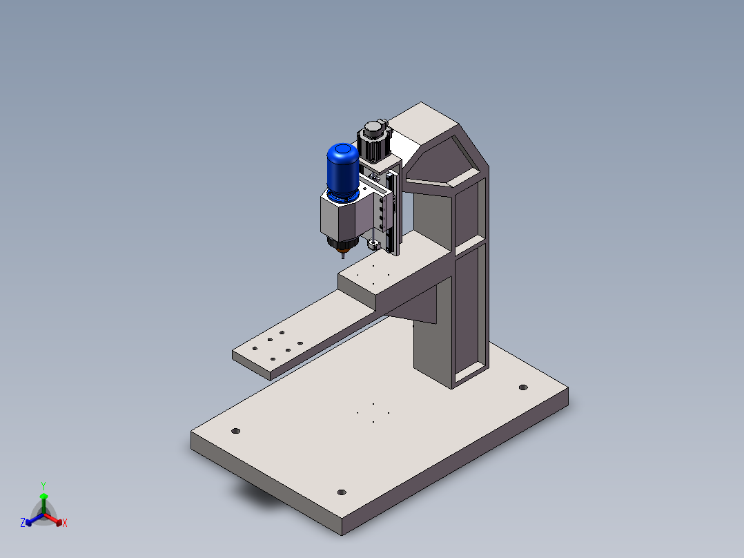 卯枪机构模型正等轴测图