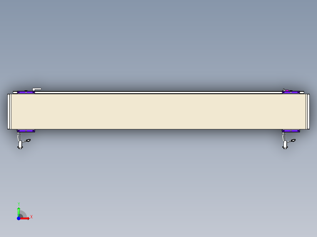 威洛博VL系列直线电机模组-2VL22H1-S1500前视图