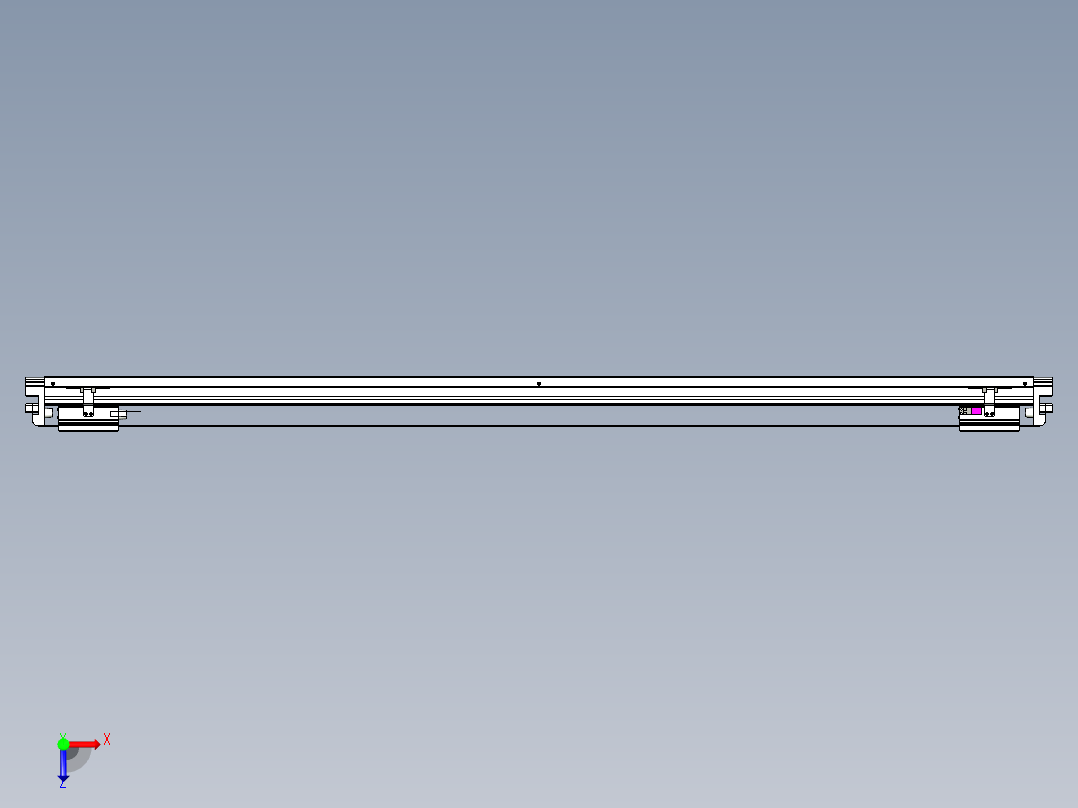 威洛博VL系列直线电机模组-2VL22H1-S1500俯视图