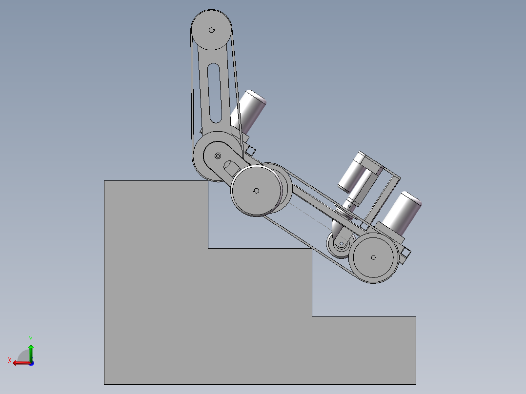 巡检机器人后视图