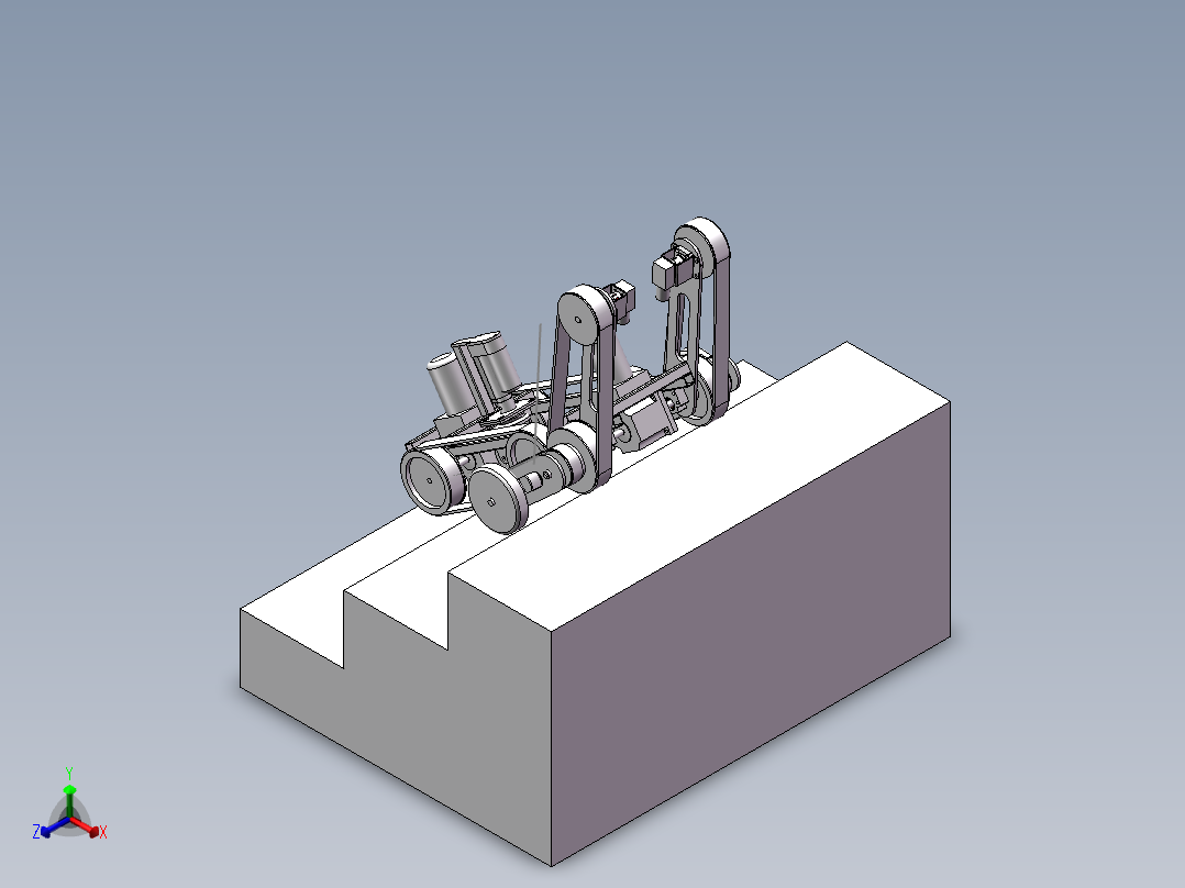巡检机器人正等轴测图