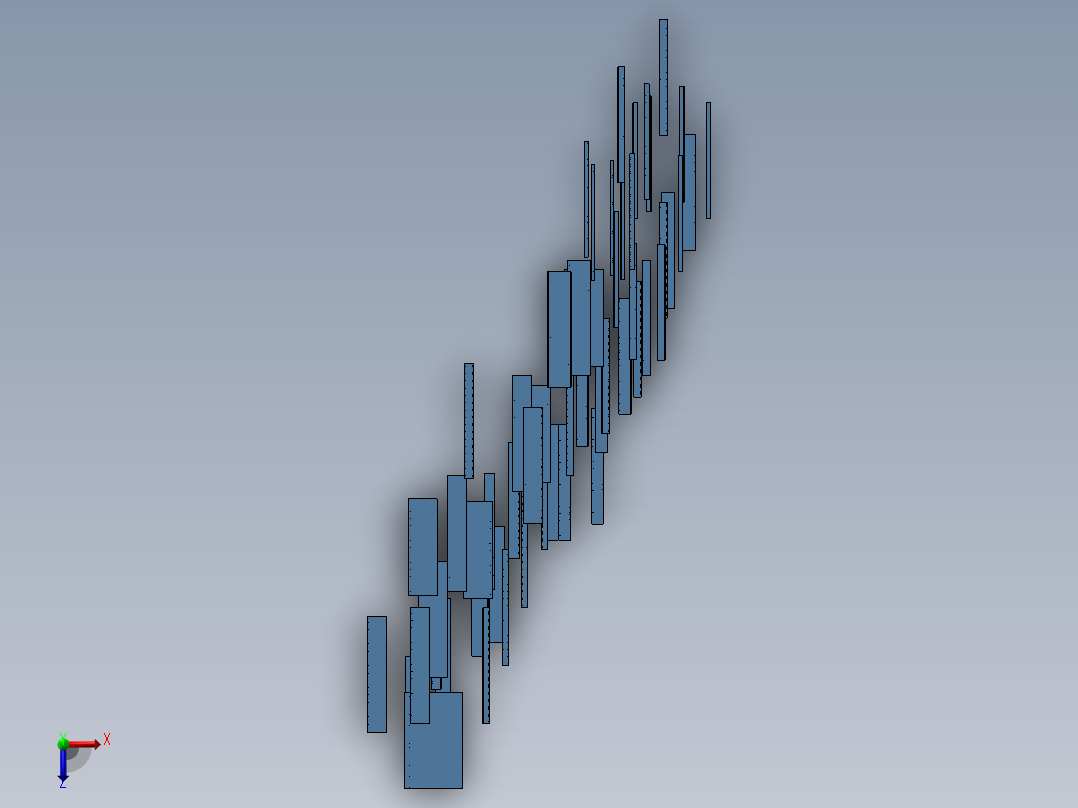 线槽55款俯视图