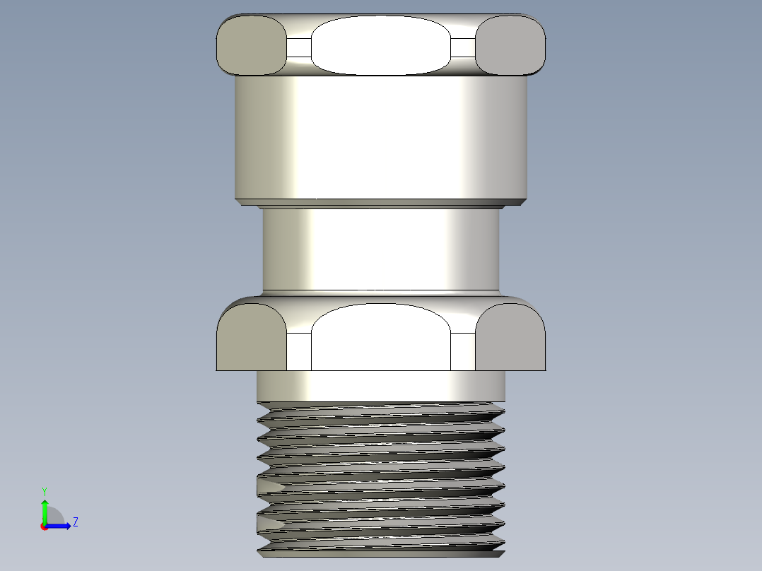 霍克501-421-Os-M20不锈钢电缆密封套左视图