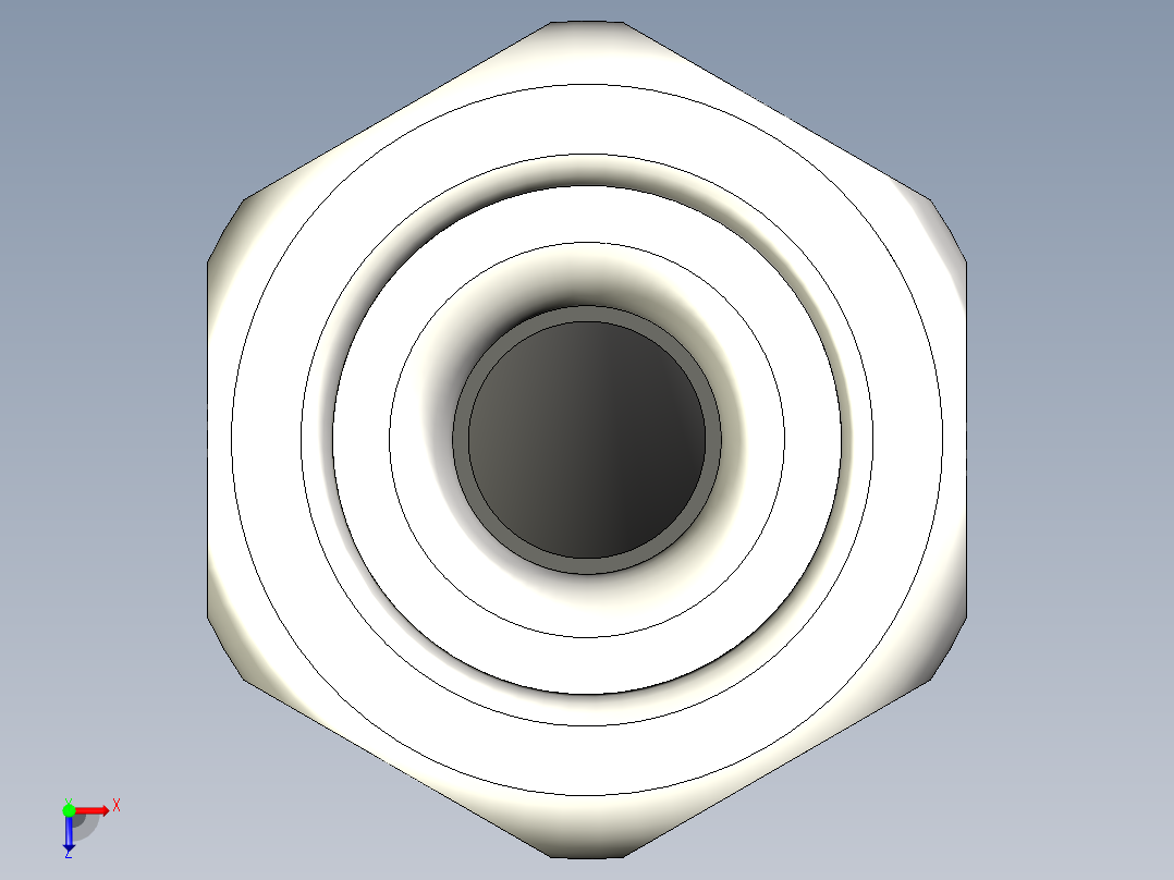 霍克501-421-Os-M20不锈钢电缆密封套俯视图