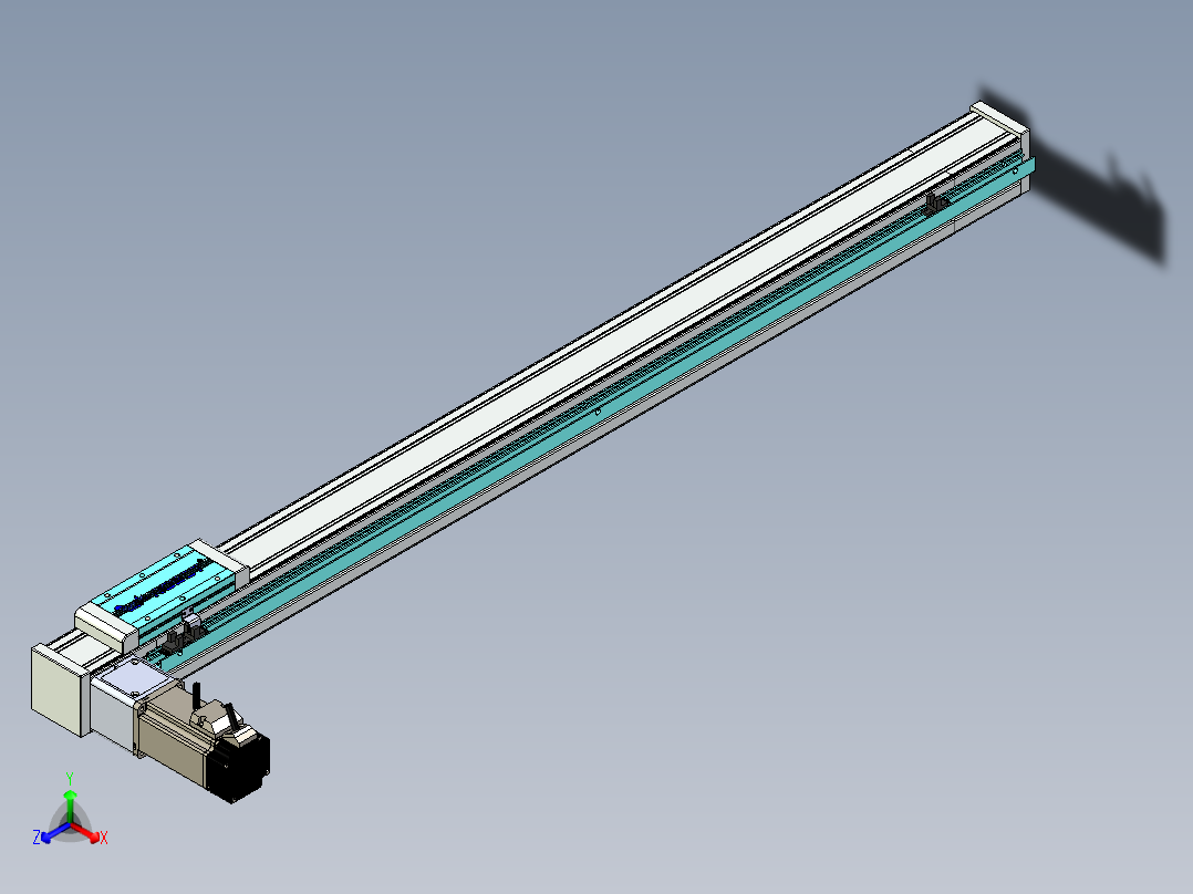 欧规系列-LB6A-L130-S950-BL-ZP40-C3正等轴测图