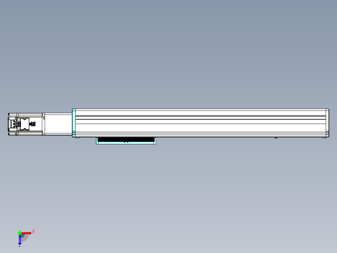 威洛博VC丝杆传动-无尘环境VC14-Lxx-C-S400-BC-ZP40-C3俯视图