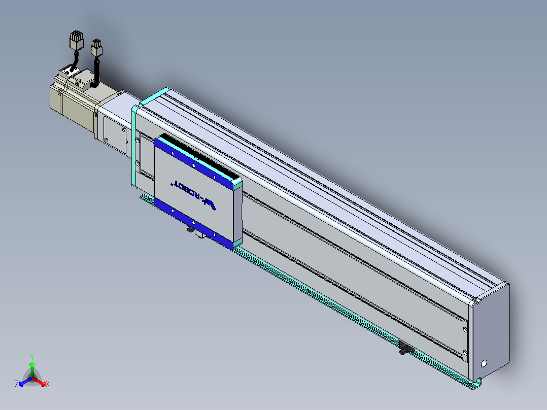 威洛博VC丝杆传动-无尘环境VC14-Lxx-C-S400-BC-ZP40-C3正等轴测图