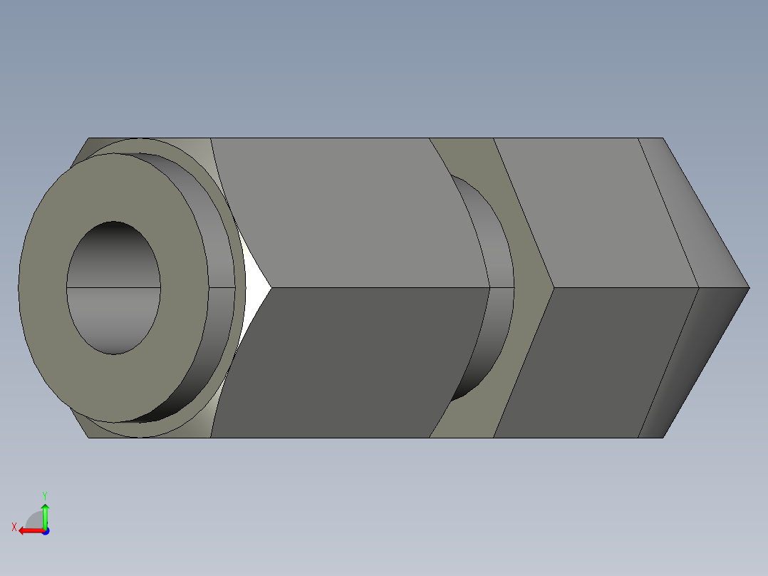 卡套式工业通用硬管接头4-4_vbu-s后视图