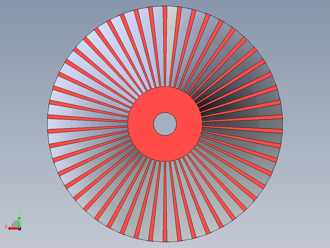 涡轮 叶片 涡扇 (29)后视图