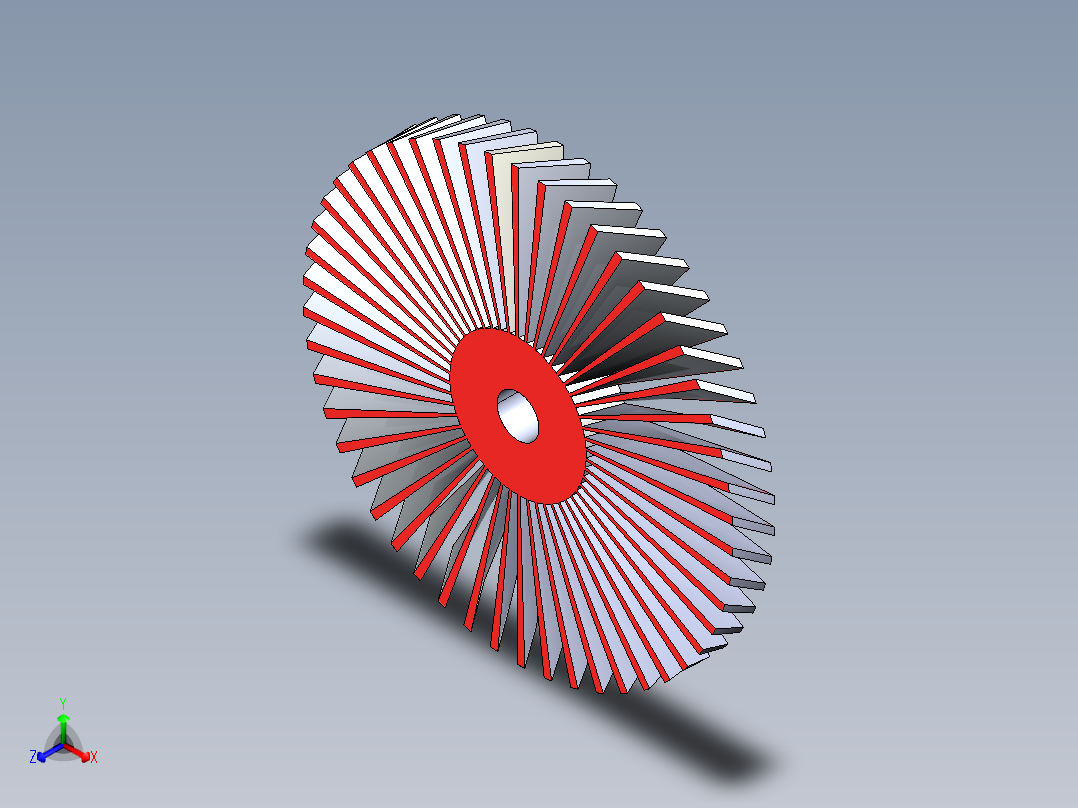 涡轮 叶片 涡扇 (29)正等轴测图