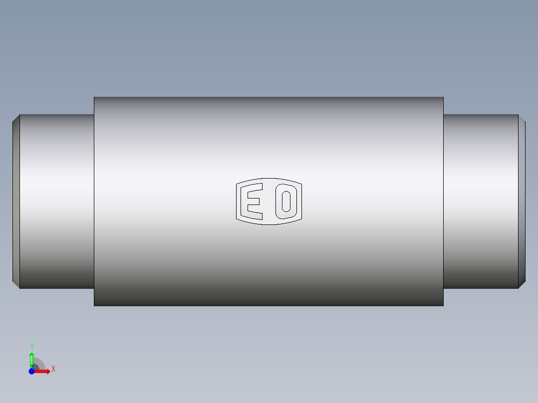 卡套式工业通用硬管接头EO_Weld_bulkhead_fitting_ESV22L71X前视图