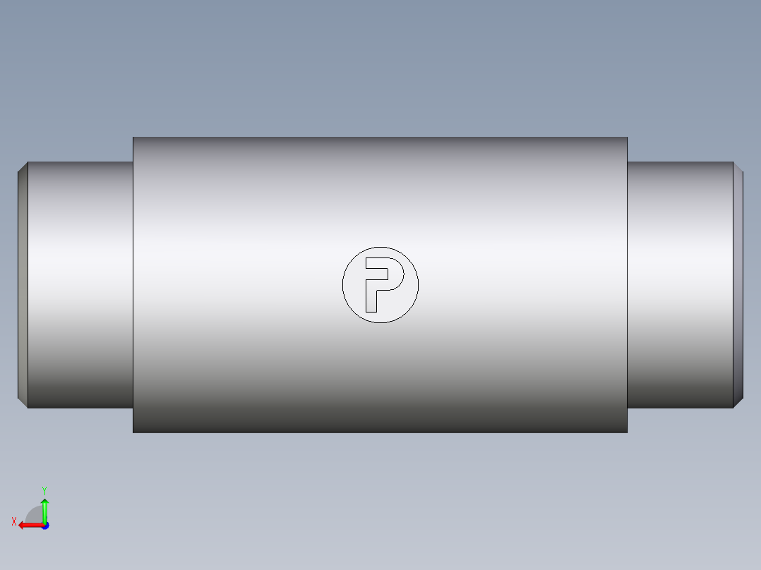 卡套式工业通用硬管接头EO_Weld_bulkhead_fitting_ESV22L71X后视图