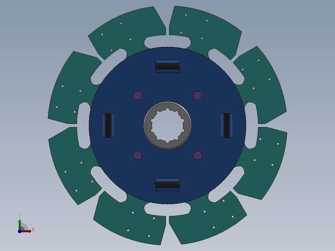 别克君威膜片弹簧离合器前视图
