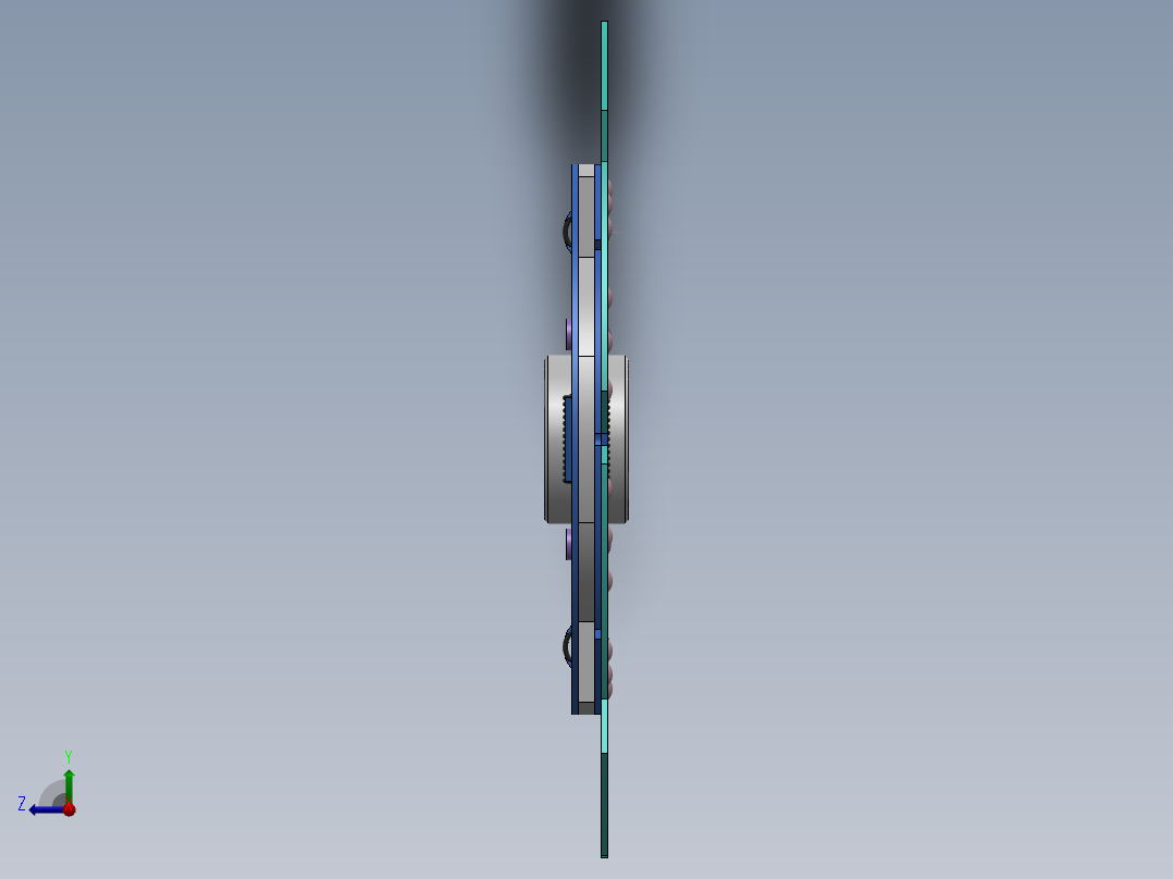 别克君威膜片弹簧离合器右视图