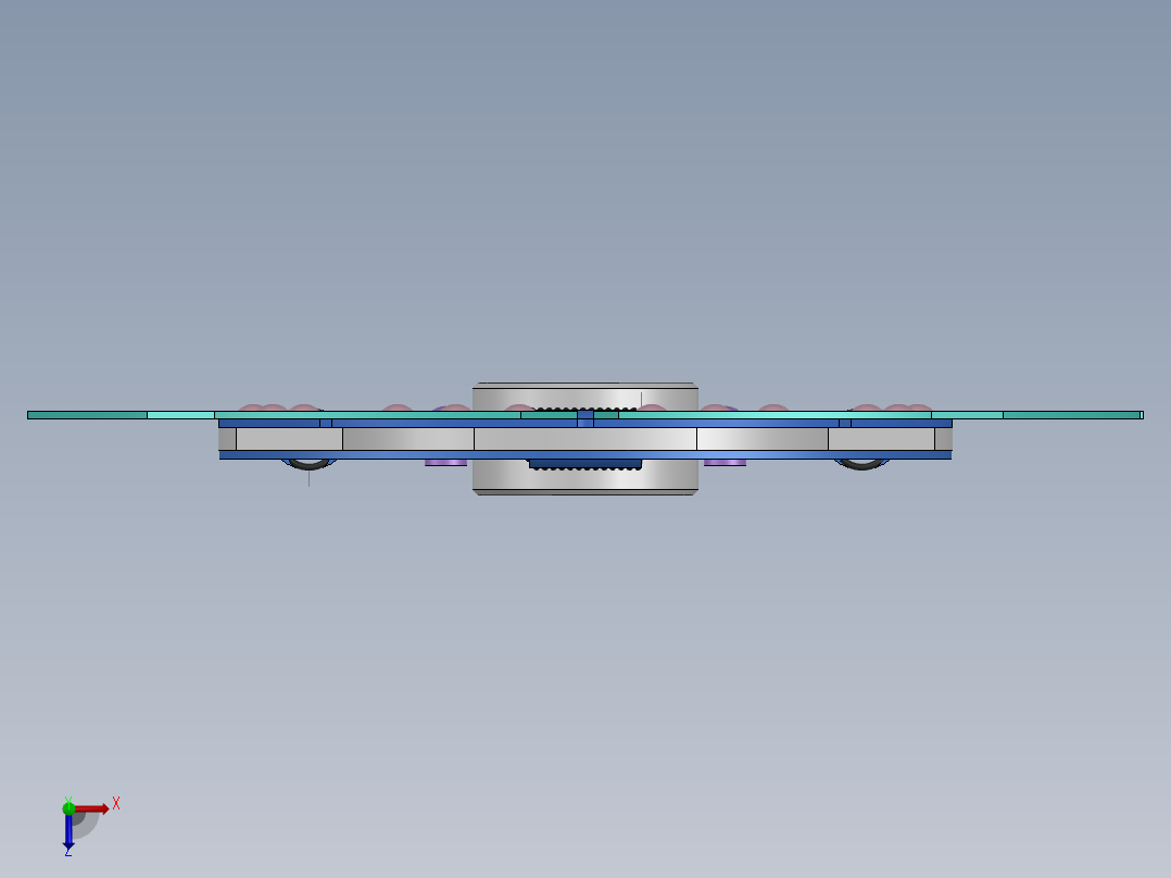 别克君威膜片弹簧离合器俯视图