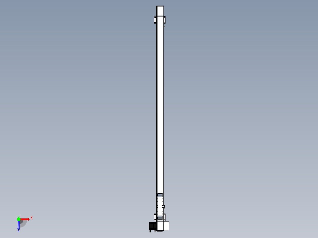 Toyo东佑达直线模组-M65-S-1500-RD-M40-C4俯视图