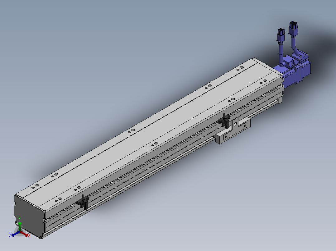 精密模组MY80S-T10-400L-P10B-BC-C4正等轴测图