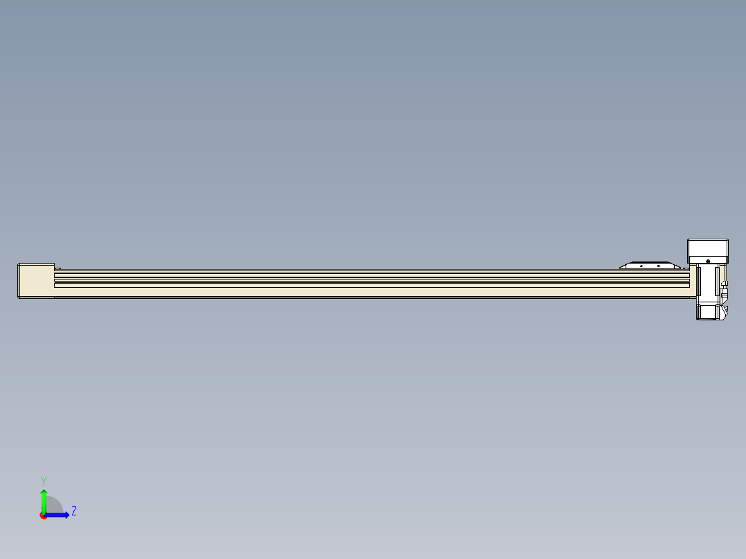 同步带全封闭直线模组TPA-HCB-65S-90-L900-ML-C-P10-N3左视图