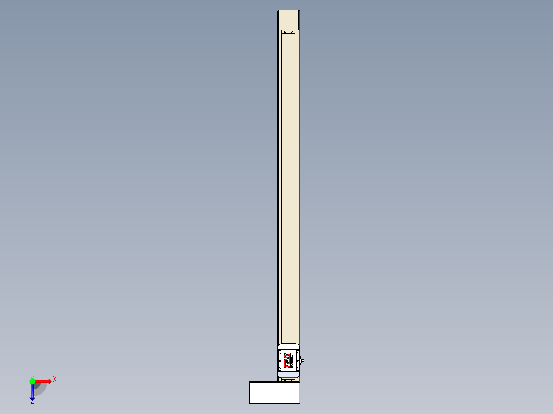 同步带全封闭直线模组TPA-HCB-65S-90-L900-ML-C-P10-N3俯视图