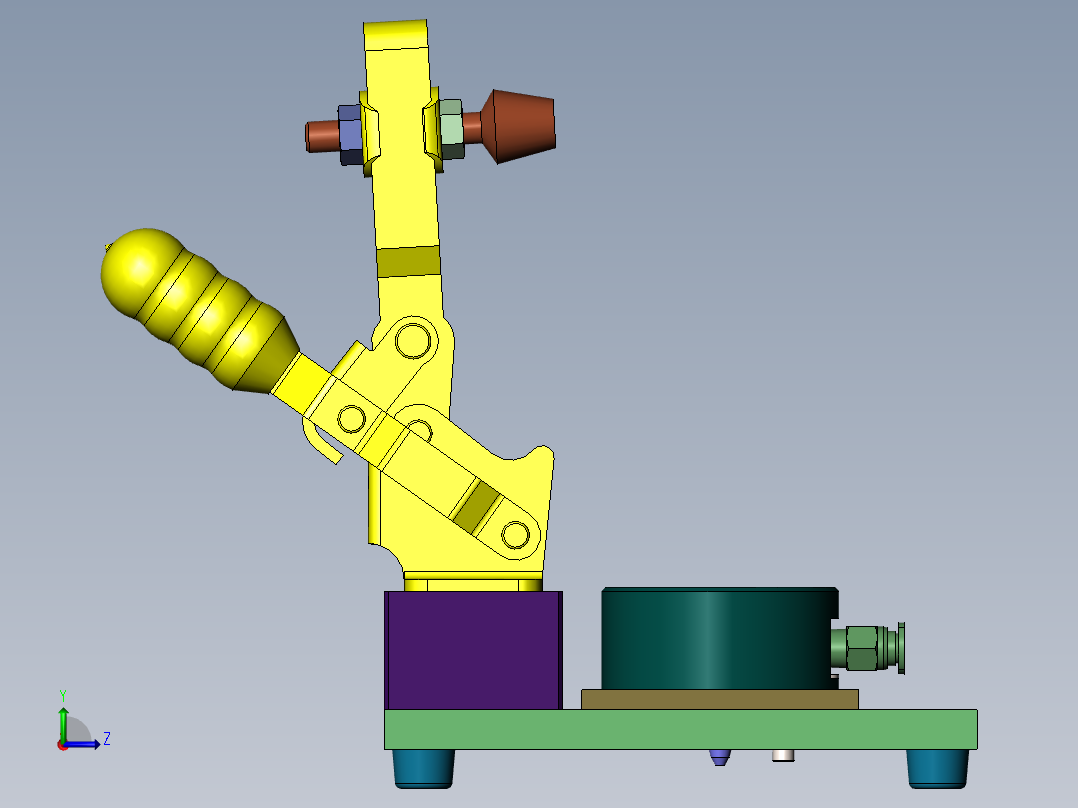 流量检查夹具左视图