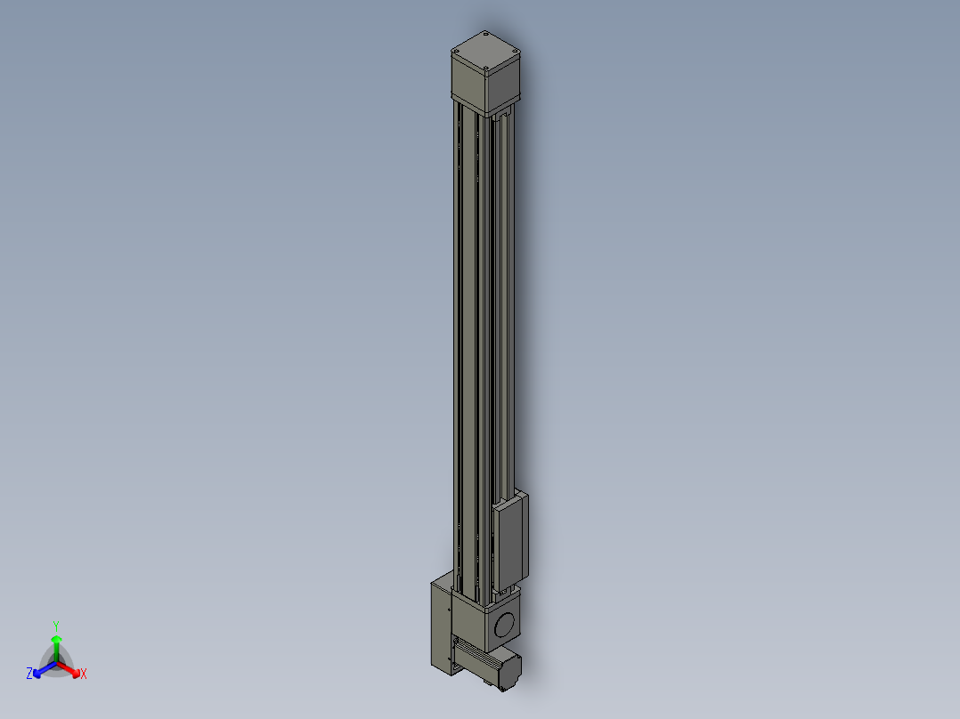 欧规系列-GB8-L96-S850-BL-P40-MS3正等轴测图