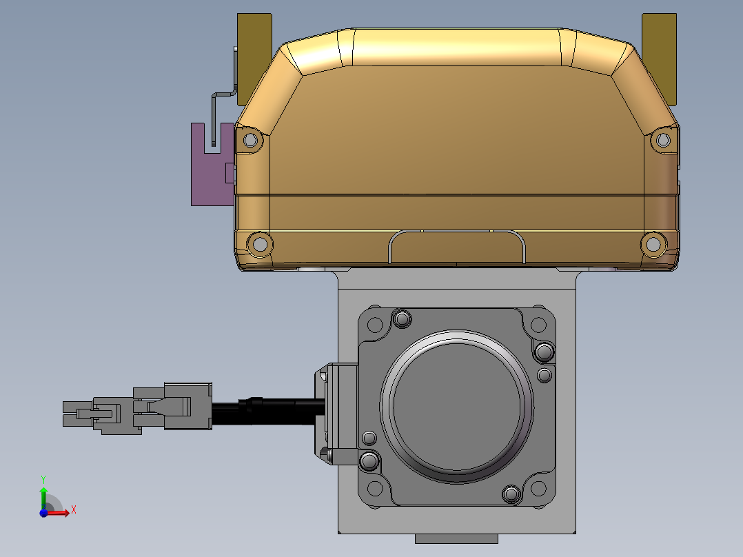MTH丝杆半封闭模组MTH14-BM-400W前视图