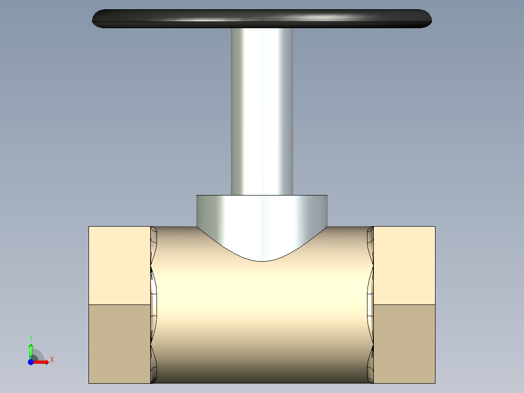 3-4英寸闸阀前视图