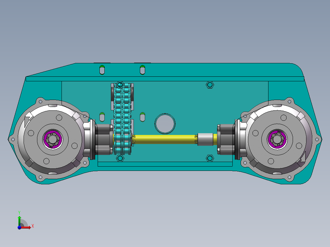 八轮遥控山地车——遥控电动全地形运输车总装前视图